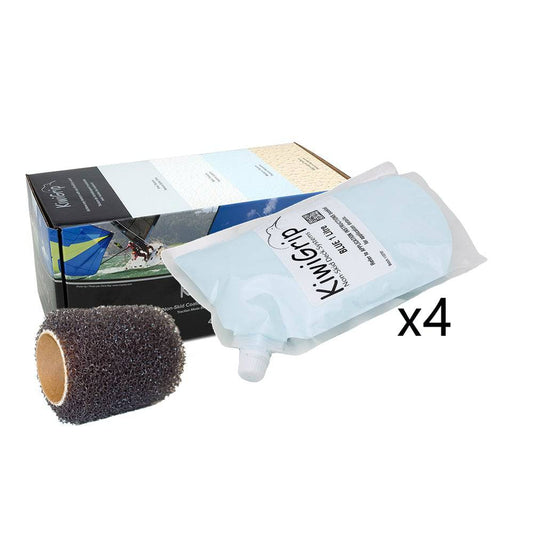 KiwiGrip 4 - 1 Liter Pouches - Blue w/4" Roller [KG-4BL-PR] - Twin Screws Marine Service
