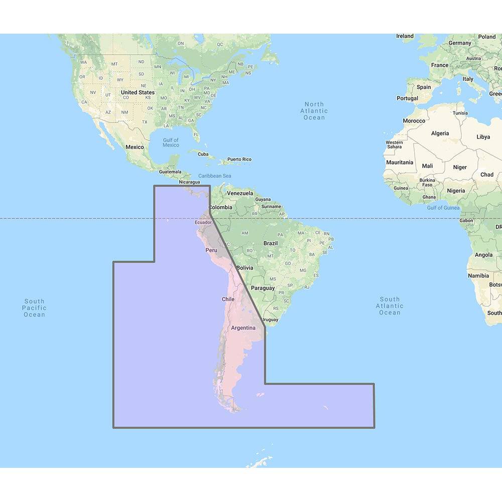 Furuno South America West Coast - Costa Rica to Chile to Falklands Vector Charts - Unlock Code [MM3-VSA-500] - Twin Screws Marine Service