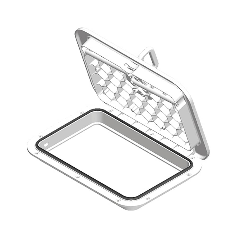 Sea-Dog Triple Lock Rectangular Marine Hatch - 10" x 14" - White [336520-3] - Twin Screws Marine Service