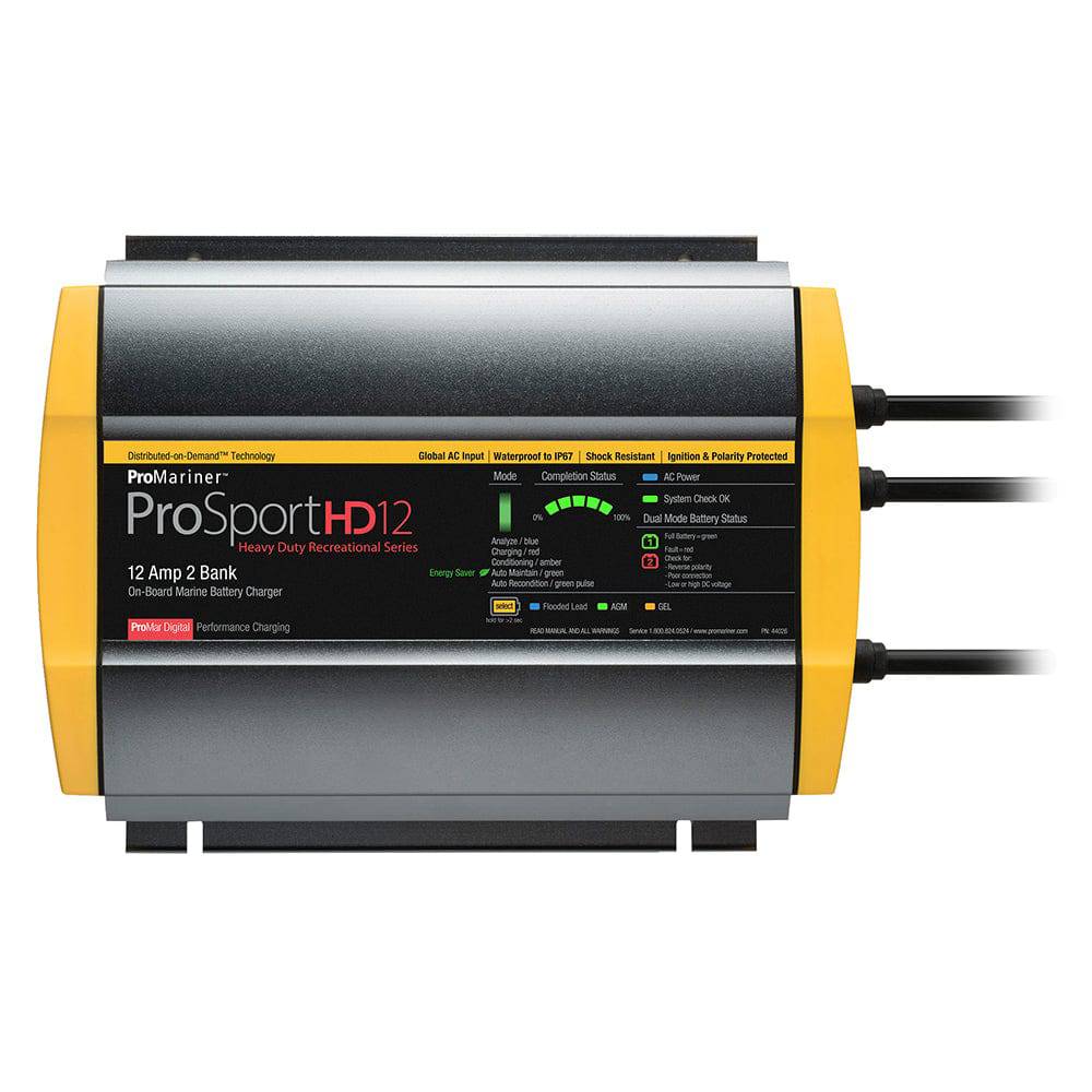 ProMariner ProSportHD 12 Global Gen 4 - 12 Amp - 2 Bank Battery Charger [44026] - Twin Screws Marine Service