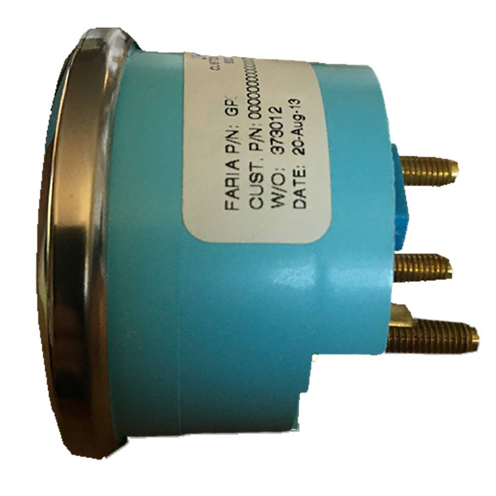 Faria Chesapeake Black 2" Fuel Level Gauge (Metric) [13721] - Twin Screws Marine Service