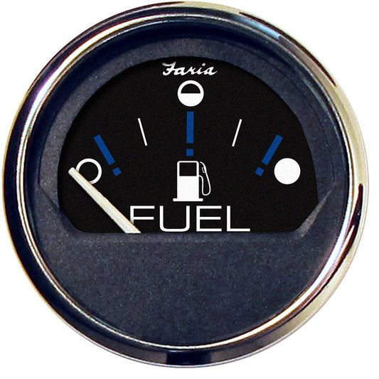 Faria Chesapeake Black 2" Fuel Level Gauge (Metric) [13721] - Twin Screws Marine Service