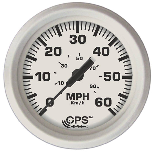 Faria Dress White 4" GPS Speedometer - 60 MPH [33147] - Twin Screws Marine Service