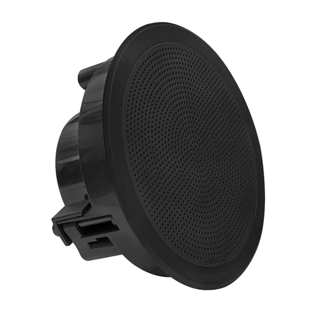 Fusion FM-F65RB FM Series 6.5" Flush Mount Round Marine Speakers - Black Grill - 120W [010-02299-01] - Twin Screws Marine Service