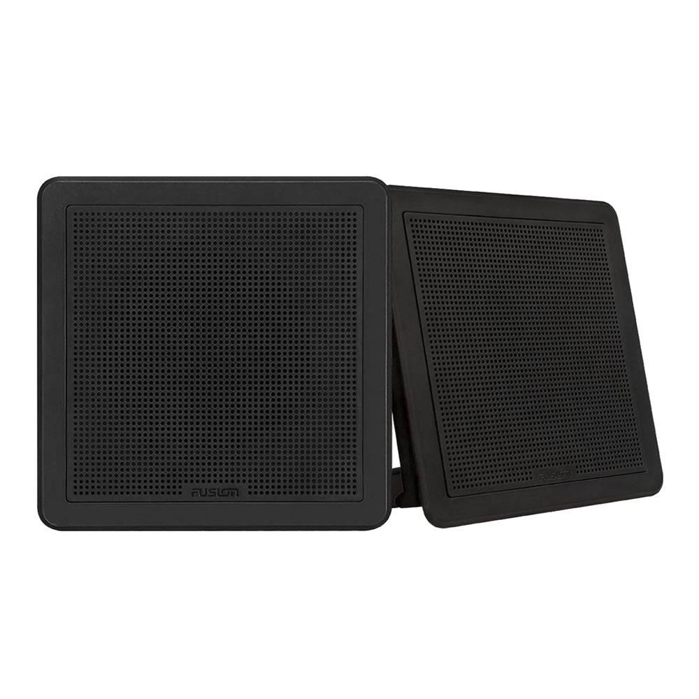 Fusion FM-65SB FM Series 6.5" 120 Flush Mount Square Marine Speakers - Black Grill - 120W [010-02299-11] - Twin Screws Marine Service