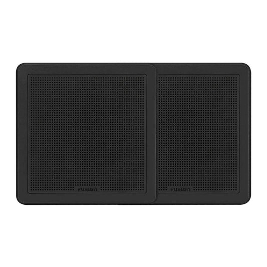 Fusion FM-65SB FM Series 6.5" 120 Flush Mount Square Marine Speakers - Black Grill - 120W [010-02299-11] - Twin Screws Marine Service