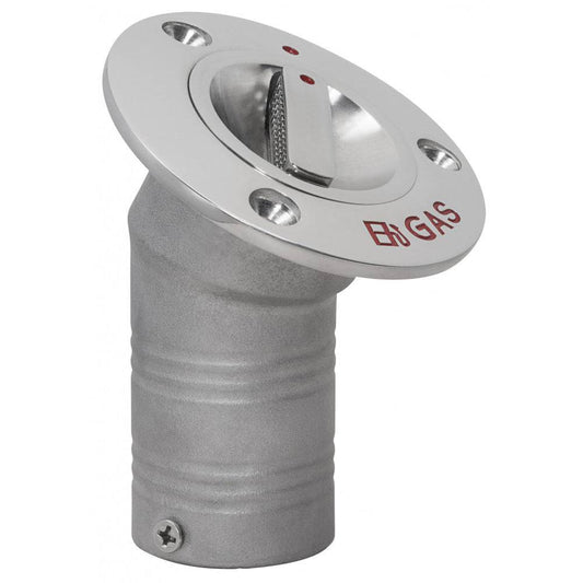 Whitecap EPA Pull-UP Deck Fill - 30 - Angled - 1-1/2" - Gas [6123AEPA] - Twin Screws Marine Service