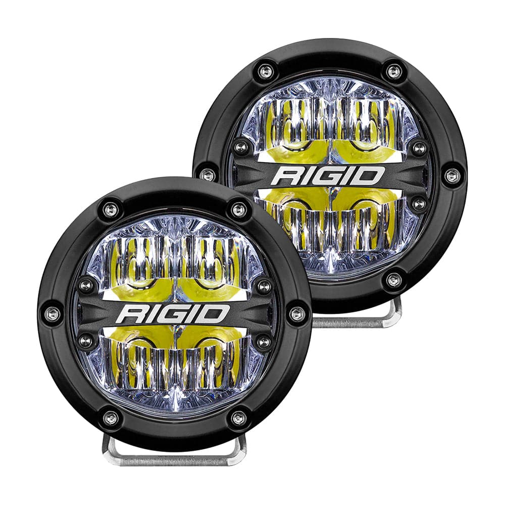 RIGID Industries 360-Series 4" LED Off-Road Fog Light Drive Beam w/White Backlight - Black Housing [36117] - Twin Screws Marine Service