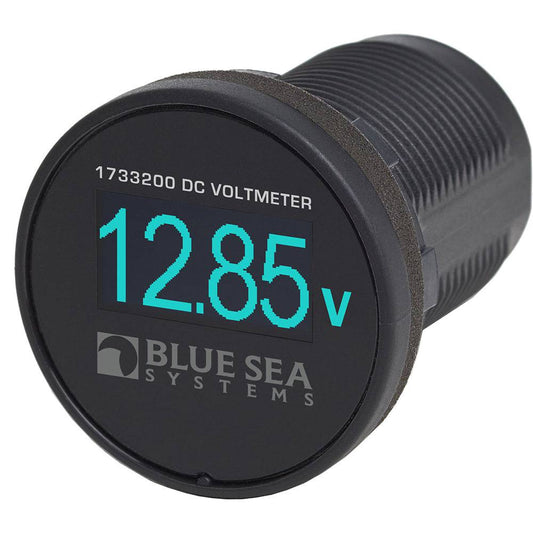 Blue Sea 1733200 Mini OLED Voltmeter - Blue [1733200] - Twin Screws Marine Service