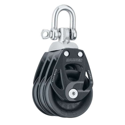 Harken 60mm Triple Aluminum Element Block w/Swivel [6272] - Twin Screws Marine Service