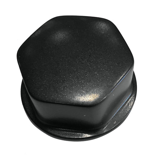 Schmitt Marine Faux Center Nut Black w/1/2"  5/8" M12 Base f/Cast Steering Wheels [CAP030B] - Twin Screws Marine Service