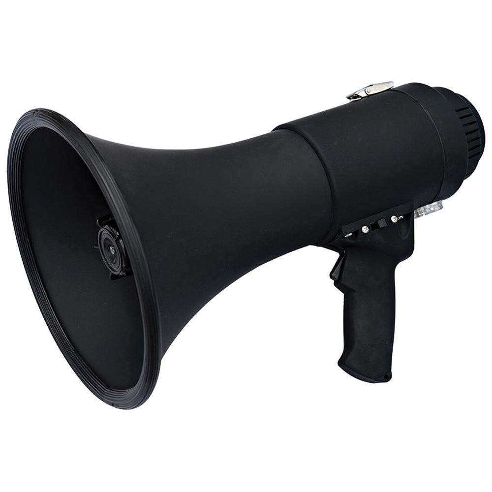 Speco All-Black Deluxe Megaphone w/Siren - 15W [ER370B] - Twin Screws Marine Service