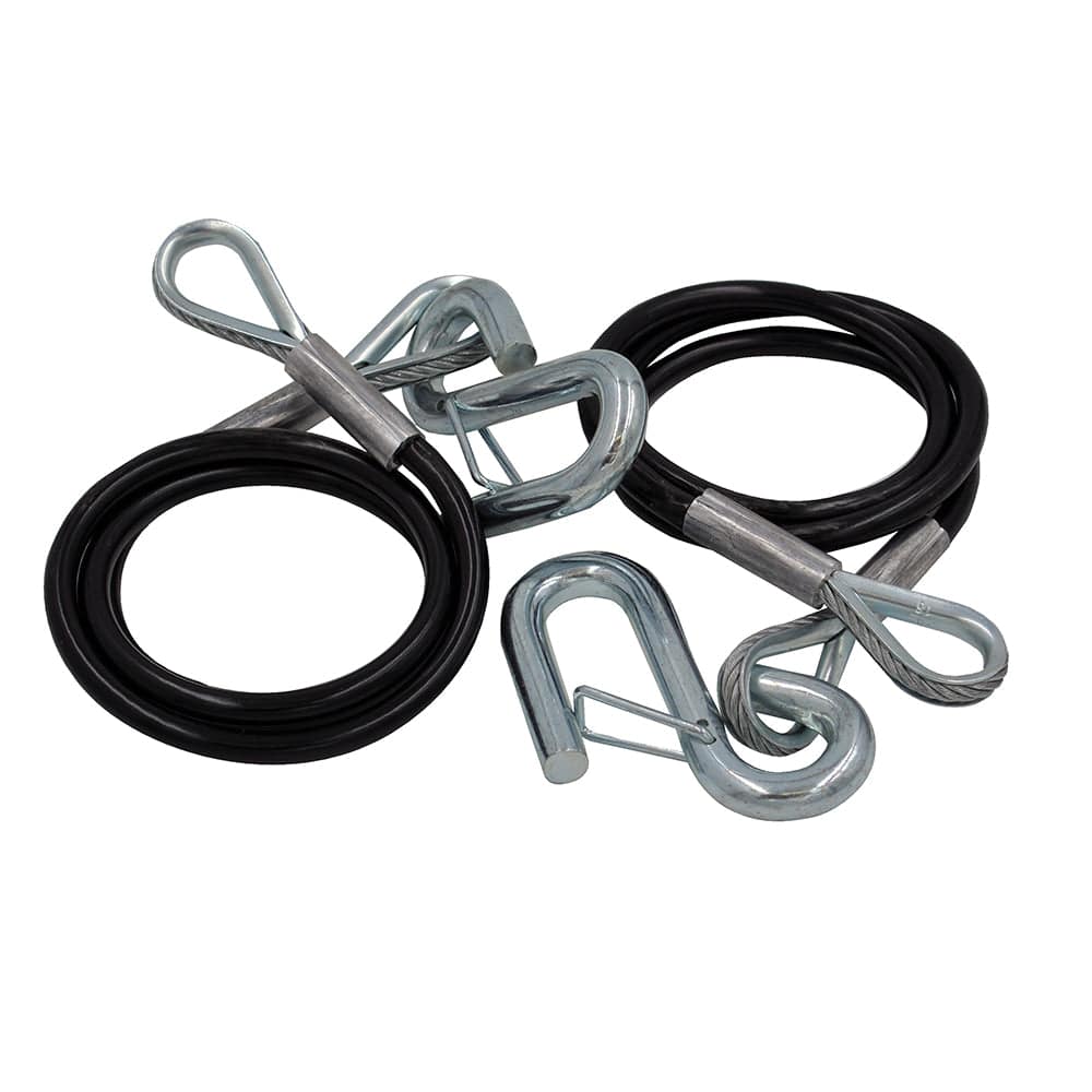 C.E. Smith Safety Cables - 3500lb Capacity - PVC Coated - Pair [16662A] - Twin Screws Marine Service