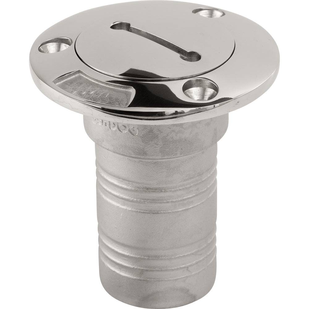 Sea-Dog Stainless Steel Cast Hose Deck Fill Fits 1-1/2" Hose - Waste [351323-1] - Twin Screws Marine Service