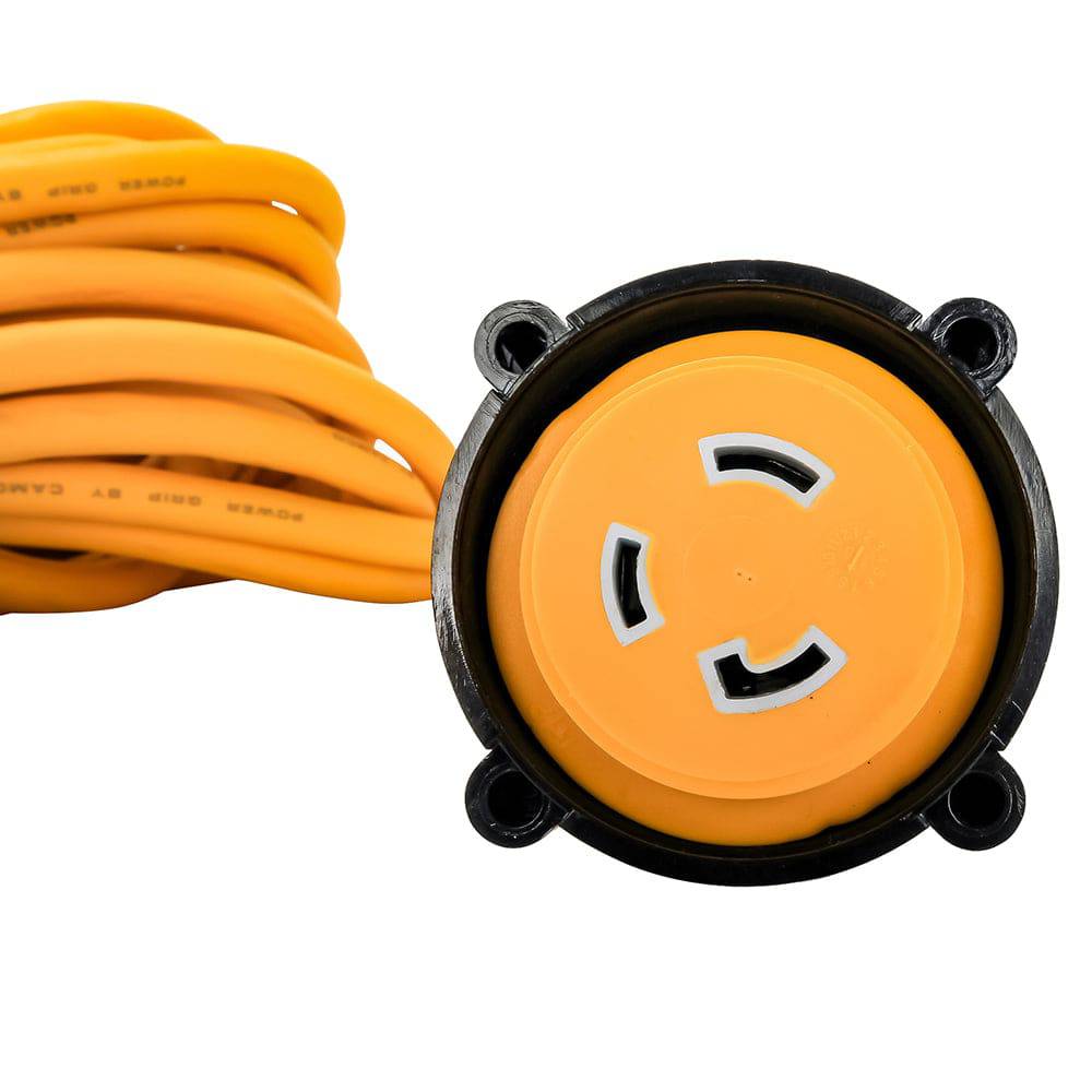 Camco 30 Amp Power Grip Marine Extension Cord - 50 M-Locking/F-Locking Adapter [55613] - Twin Screws Marine Service