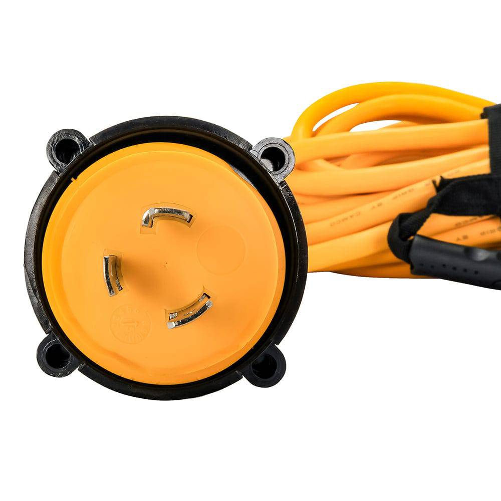 Camco 30 Amp Power Grip Marine Extension Cord - 50 M-Locking/F-Locking Adapter [55613] - Twin Screws Marine Service