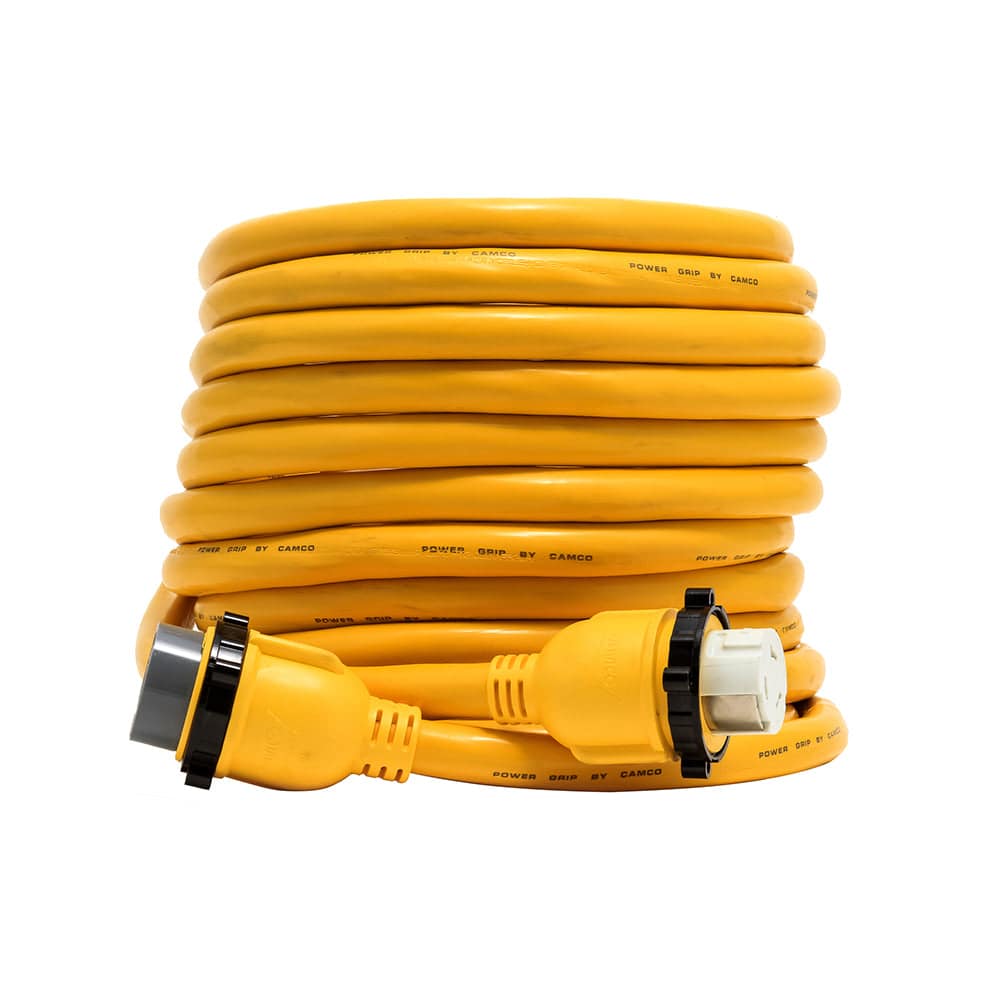 Camco 50 Amp Power Grip Marine Extension Cord - 50 M-Locking/F-Locking Adapter [55623] - Twin Screws Marine Service