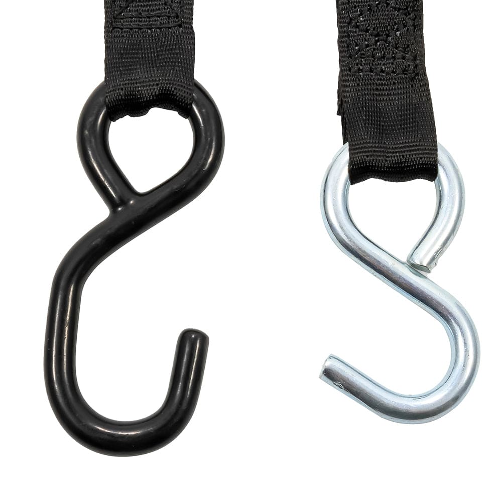 Camco Retractable Tie-Down Straps - 1" Width 6 Dual Hooks [50033] - Twin Screws Marine Service