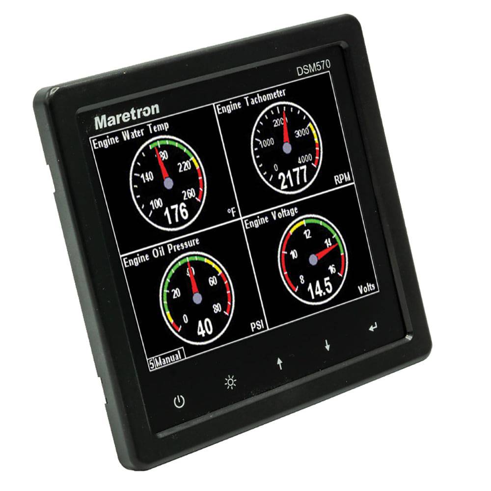 Maretron DSM570 5.7" High Resolution Color Display w/Black Enclosure [DSM570-01] - Twin Screws Marine Service
