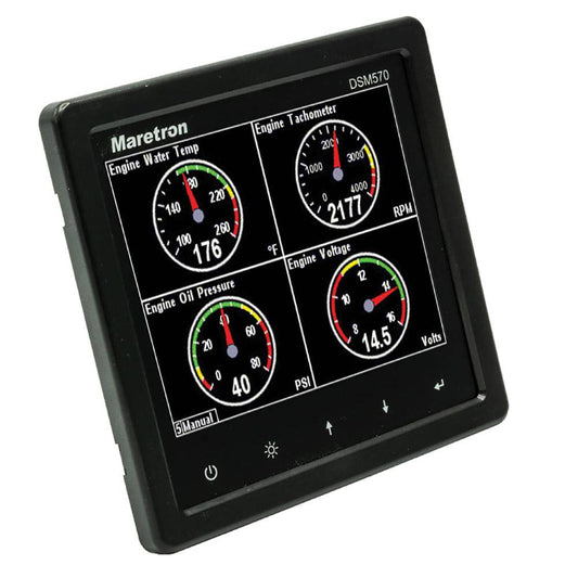 Maretron DSM570 5.7" High Resolution Color Display w/Black Enclosure [DSM570-01] - Twin Screws Marine Service