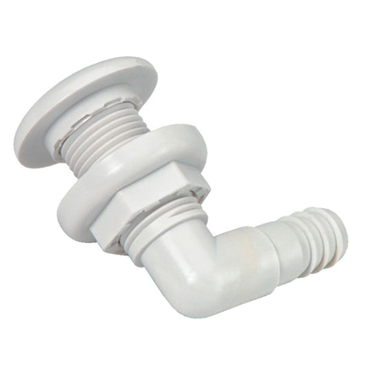 Johnson Pump Thru-Hull Connector - 3/4" - 90 - White [75035-00] - Twin Screws Marine Service