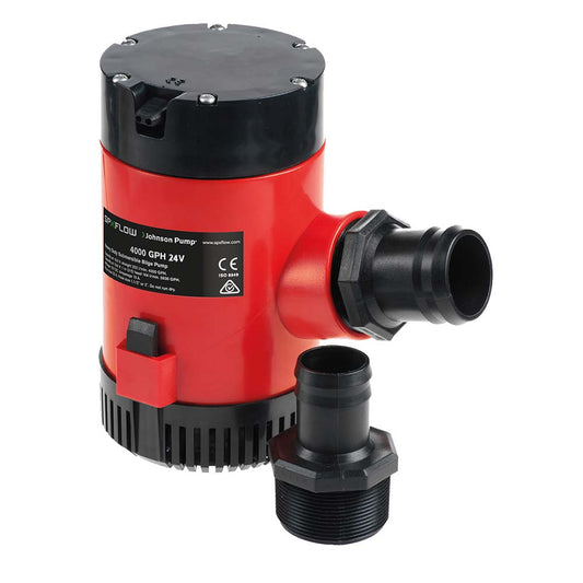 Johnson Pump Heavy Duty Bilge Pump 4000 GPH - 24V [40084] - Twin Screws Marine Service