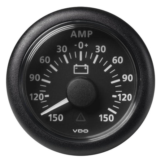 Veratron 52MM (2-1/16") ViewLine Battery Status Gauge -150/+150AMP - Black Dial  Bezel [A2C59512329] - Twin Screws Marine Service