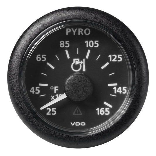 Veratron 52 MM (2-1/16") ViewLine Pyrometer - 250 to 1650F - Black Dial  Bezel [A2C59512334] - Twin Screws Marine Service