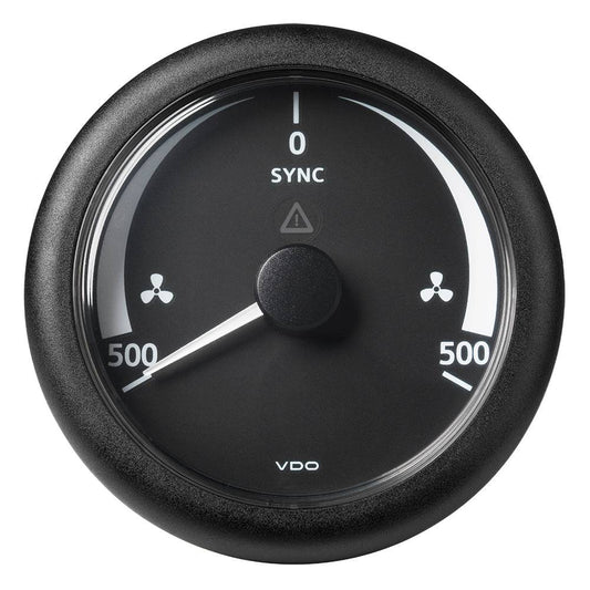 Veratron 3-3/8" (85MM) ViewLine Synchronizer -500/+500 RPM - 8 to 32V - Black Dial  Bezel [A2C59512402] - Twin Screws Marine Service