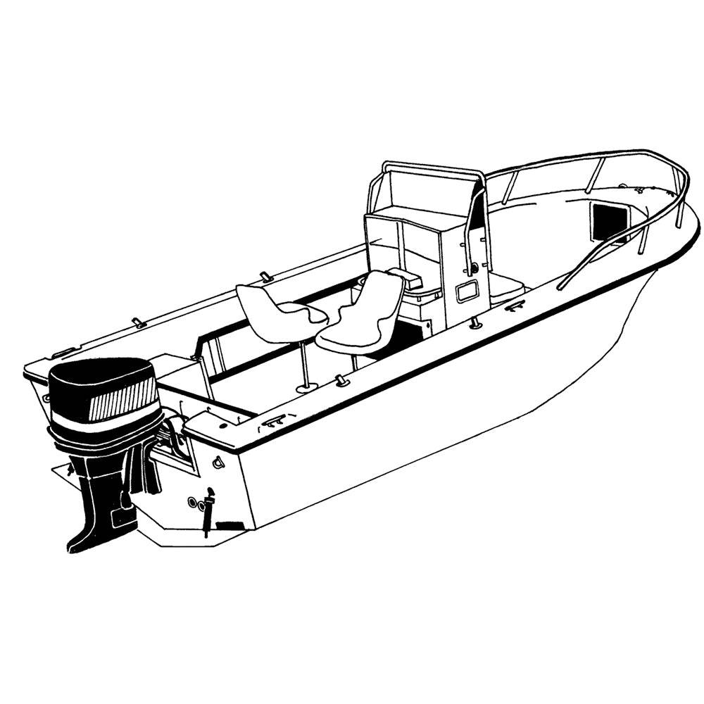 Carver Performance Poly-Guard Styled-to-Fit Boat Cover f/20.5 V-Hull Center Console Fishing Boat - Grey [70020P-10] - Twin Screws Marine Service