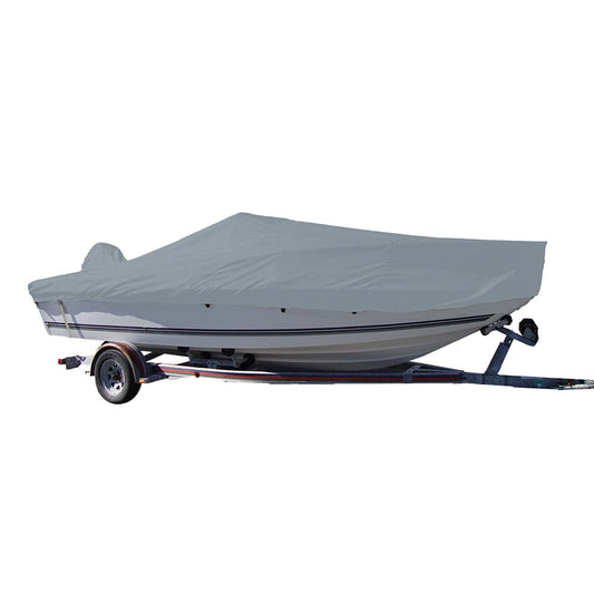 Carver Performance Poly-Guard Styled-to-Fit Boat Cover f/20.5 V-Hull Center Console Fishing Boat - Grey [70020P-10] - Twin Screws Marine Service