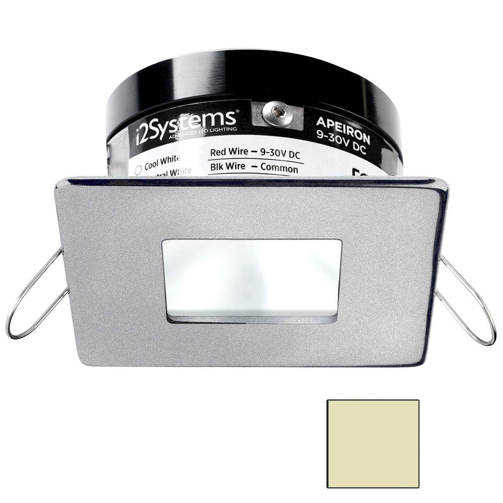 i2Systems Apeiron PRO A503 - 3W Spring Mount Light - Square/Square - Warm White - Brushed Nickel Finish [A503-44CBBR] - Twin Screws Marine Service