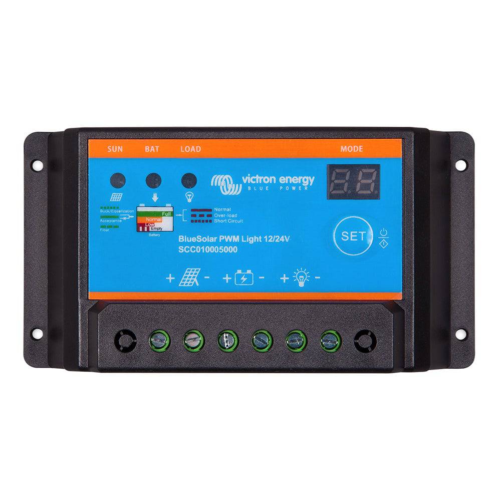 Victron BlueSolar PWM-Light Charge Controller - 12/24V - 10AMP [SCC010010000] - Twin Screws Marine Service