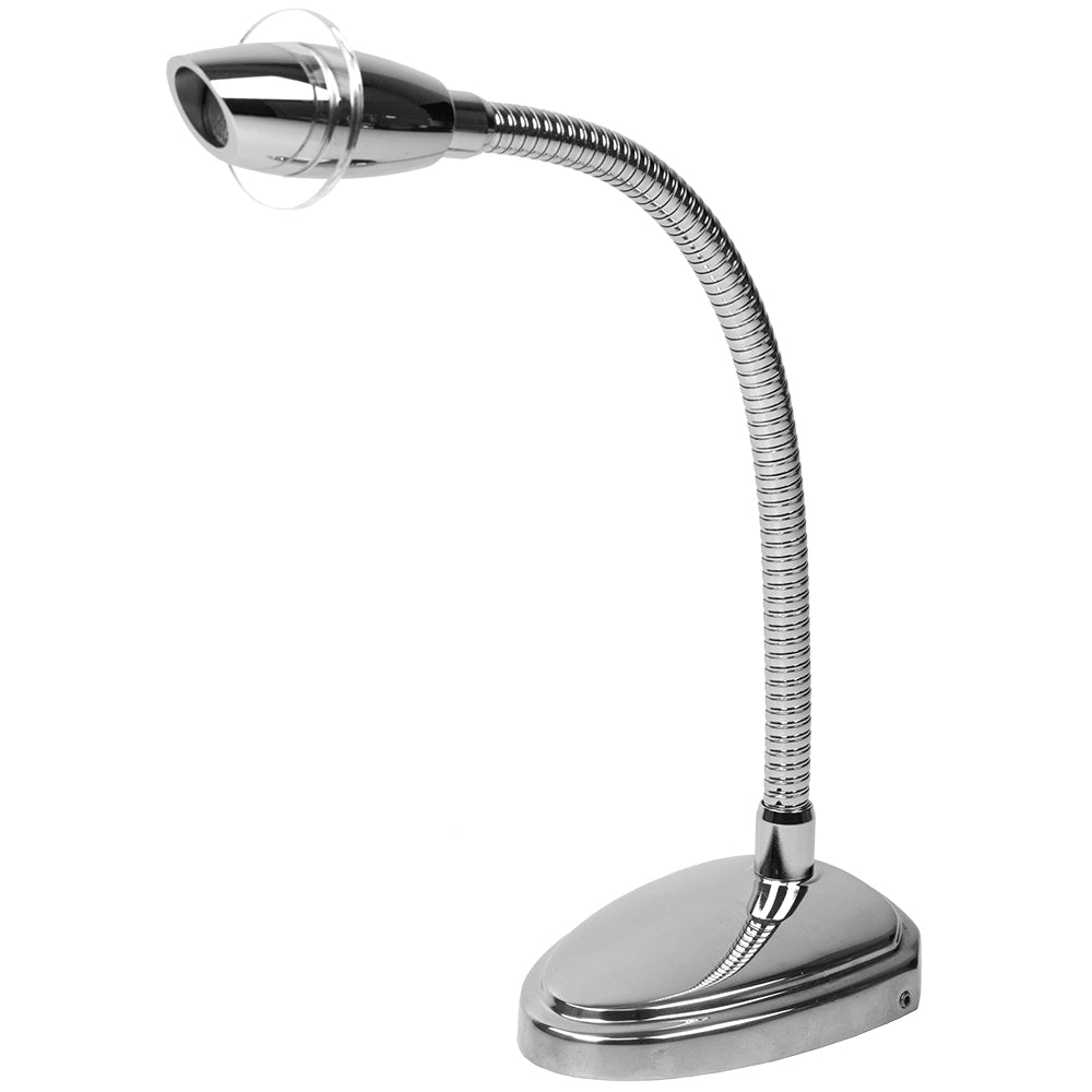 Sea-Dog Deluxe High Power LED Reading Light Flexible w/Touch Switch - Cast 316 Stainless Steel/Chromed Cast Aluminum [404546-1] - Twin Screws Marine Service