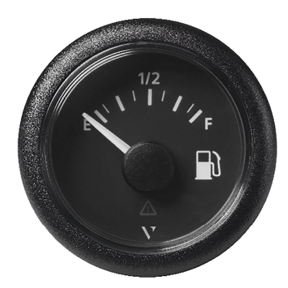 Veratron 52MM (2-1/16") ViewLine Fuel Level Gauge Empty/Full - 240-33.5 OHM - Black Dial  Round Bezel [A2C59514094] - Twin Screws Marine Service