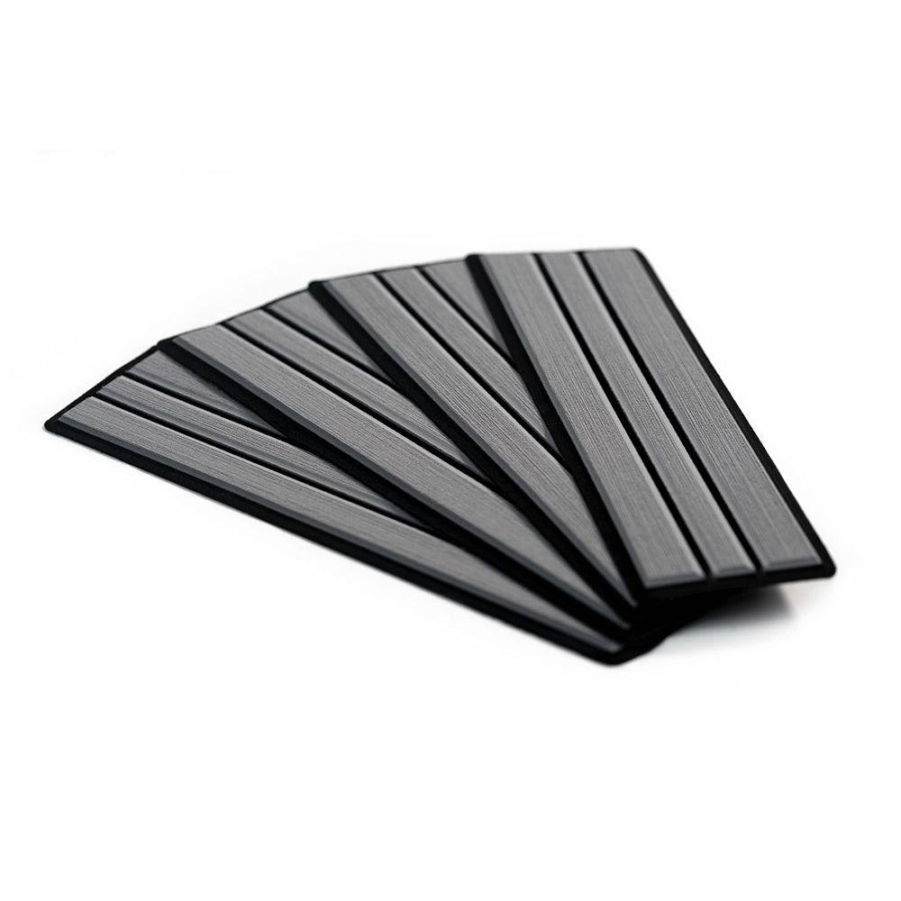SeaDek Faux Teak 4-Piece Step Kit - Storm Grey/Black [23902-80066] - Twin Screws Marine Service