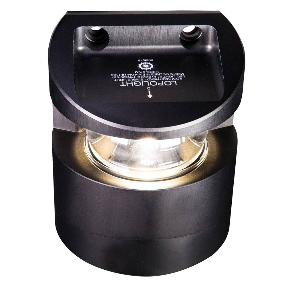 Lopolight Series 300-037 - Masthead Light - 5NM - Vertical Mount - White - Black Housing [300-037B] - Twin Screws Marine Service