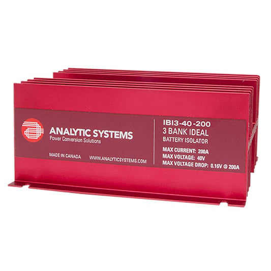 Analytic Systems 200A, 40V 3-Bank Ideal Battery Isolator [IBI3-40-200] - Twin Screws Marine Service