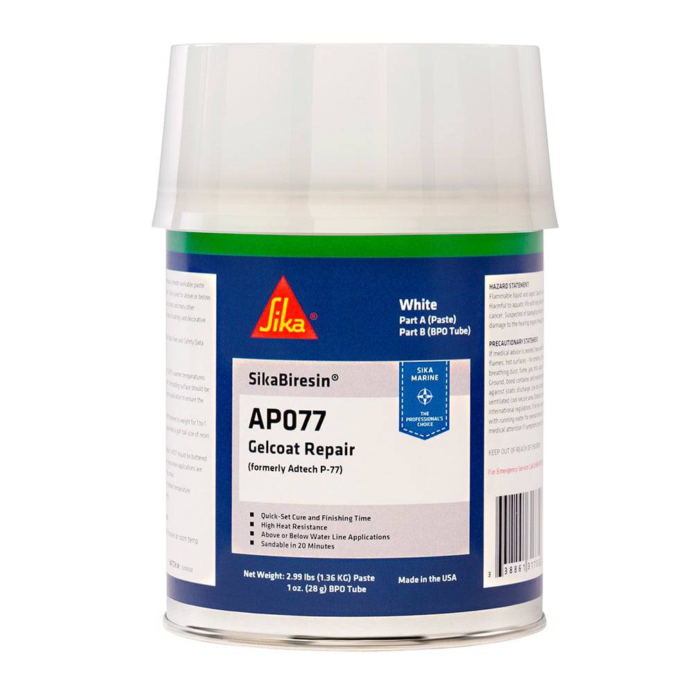 Sika SikaBiresin AP077 + BPO Cream Hardener - White - Quart [611547] - Twin Screws Marine Service