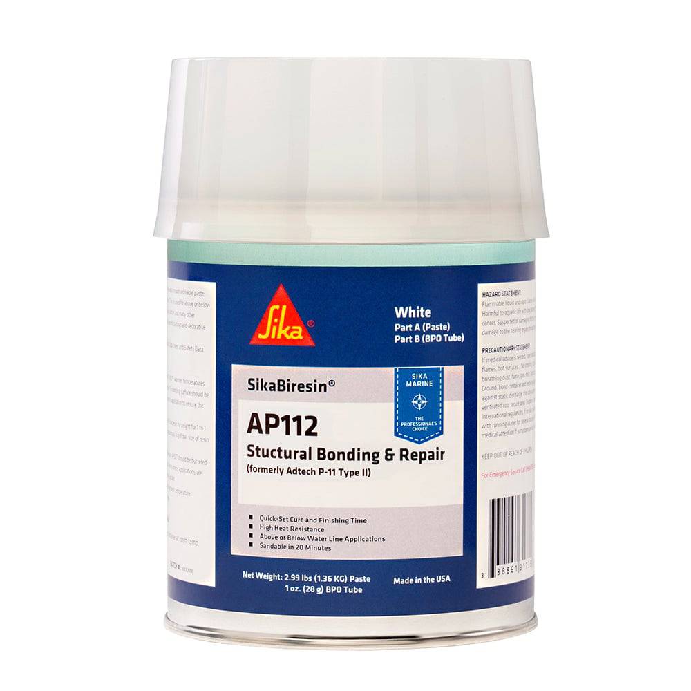 Sika SikaBiresin AP112 + BPO Cream Hardener - White - Quart [611395] - Twin Screws Marine Service