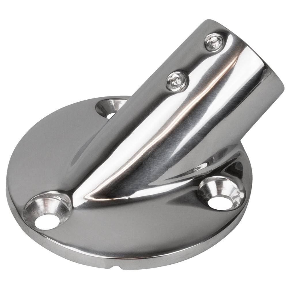 Sea-Dog Rail Base Fitting 2-3/4" Round Base 30 316 Stainless Steel - 1" OD [280301-1] - Twin Screws Marine Service