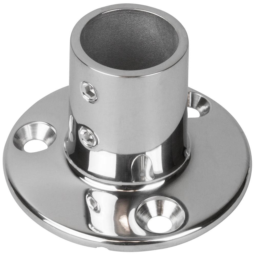 Sea-Dog Rail Base Fitting 2-3/4" Round Base 90 316 Stainless Steel - 1" OD [280901-1] - Twin Screws Marine Service