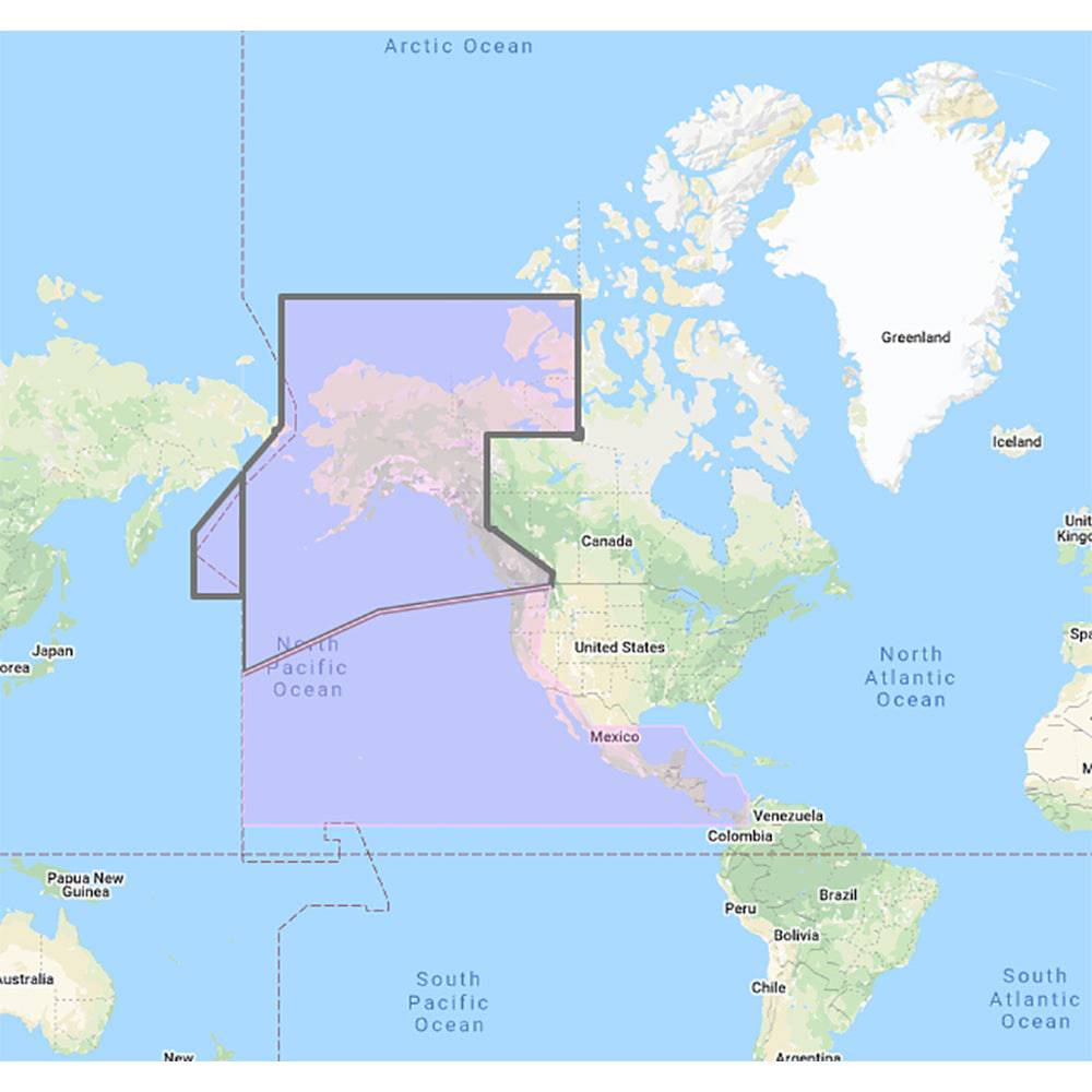 Furuno US  Canada Pacific Coast, Hawaii, Alaska, Mexico to Panama - C-MAP Mega Wide Chart - Unlock Code [MM3-VNA-035] - Twin Screws Marine Service
