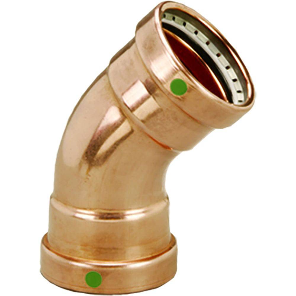 Viega ProPress 2-1/2" - 45 Copper Elbow - Double Press Connection - Smart Connect Technology [20653] - Twin Screws Marine Service
