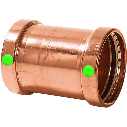 Viega ProPress 2-1/2" Copper Coupling w/o Stop - Double Press Connection - Smart Connect Technology [20743] - Twin Screws Marine Service