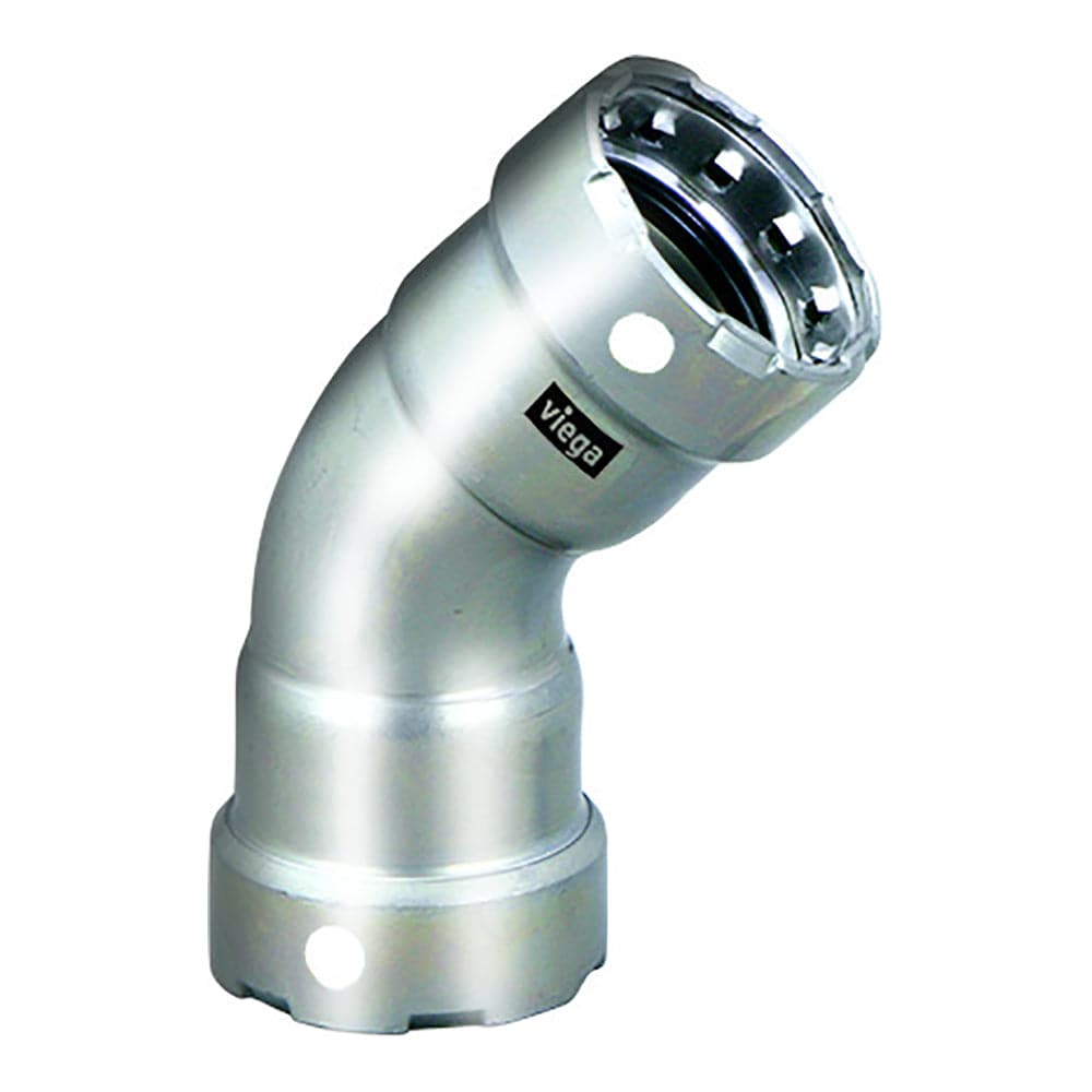 Viega MegaPress 1" 45 Stainless Steel 304 Elbow - Double Press Connection - Smart Connect Technology [95065] - Twin Screws Marine Service