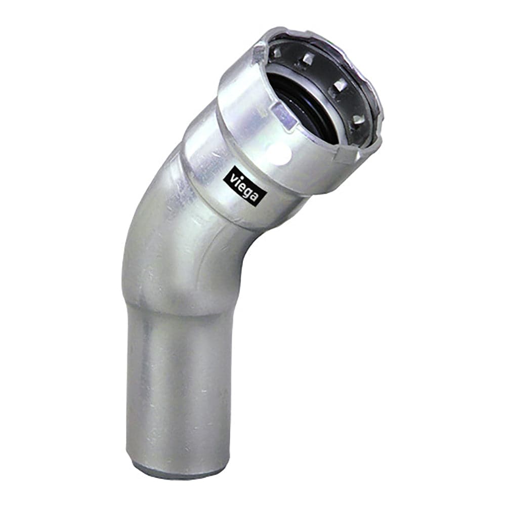 Viega MegaPress 1-1/2" 45 Stainless Steel 304 Elbow Street - Press Connection - Smart Connect Technology [95095] - Twin Screws Marine Service