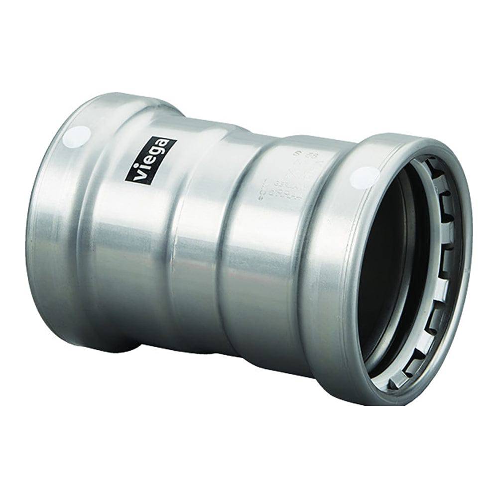 Viega MegaPress 3" Carbon Steel Coupling w/Stop w/FMK Double Press Connection - Smart Connect Technology [26675] - Twin Screws Marine Service