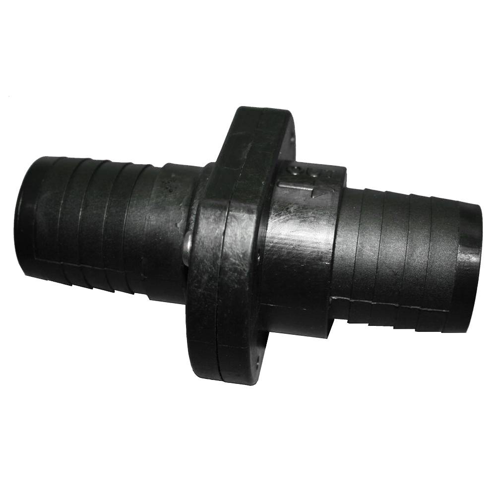 T-H Marine Double Barb Inline Scupper Check Valve - 1-1/2" - Black [ILS-1500-DP] - Twin Screws Marine Service
