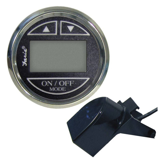 Faria Platinum 2" Depth Sounder w/Transom Mount Transducer [22025] - Twin Screws Marine Service